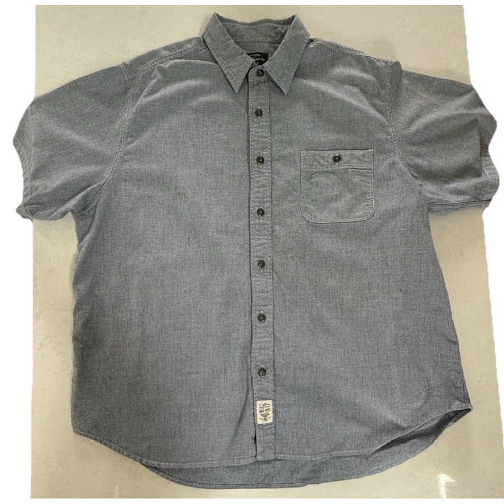 Polo Ralph Lauren Mens Button Up Short Sleeve Shirt Size XL 100% Cotton Preppy‎